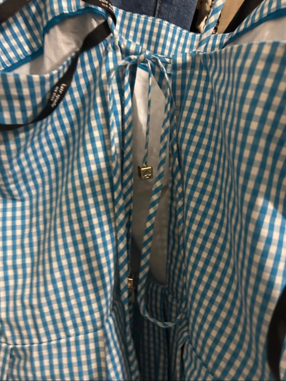 kate spade Blue and White Gingham Dress
